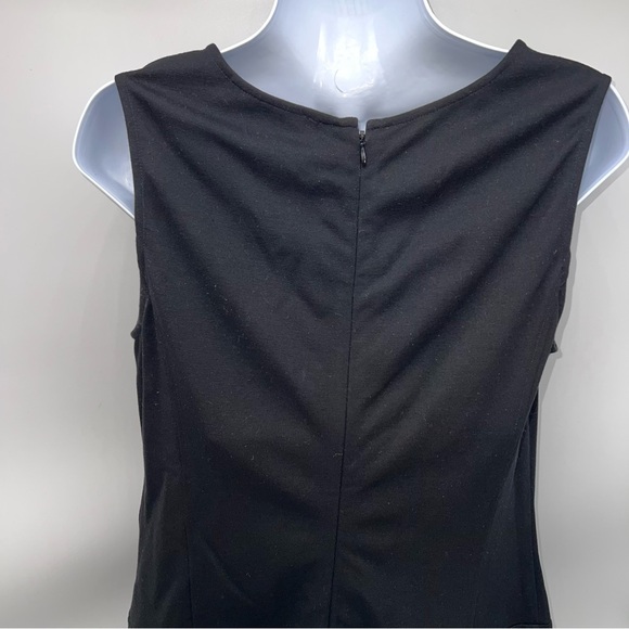 LOFT Black and Purple Mini Dress - Picture 5 of 16